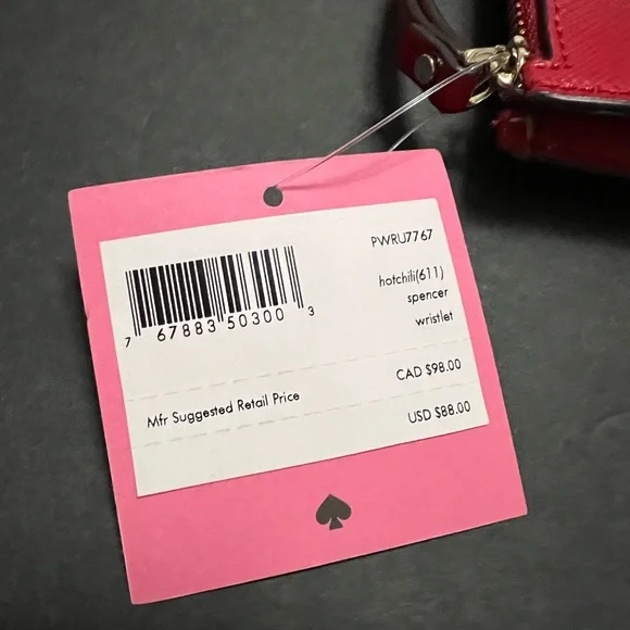 Kate Spade Red Wristlet NWTs - Picture 8 of 10